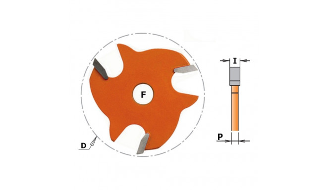 SLOT CUTTER Z3 HW F=8 D=47.6X2