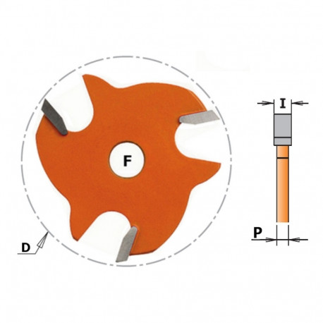 Külgserva soonefrees Z3 HM D=47.6x2.5 F=8