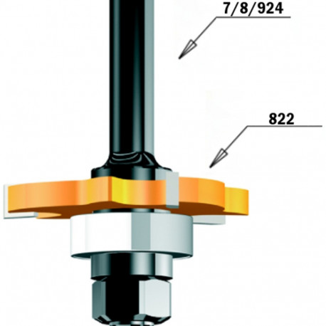 Külgserva soonefrees Z3 HM D=47.6x1.5 F=8