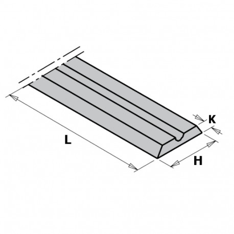 Kõvasulam pöördtera, paar 78x5.5x1.1 mm HV10=1400