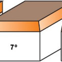 HWM STRAIGHT FLUSH TRIM BIT Z1 S=6 D=6X9.5X38