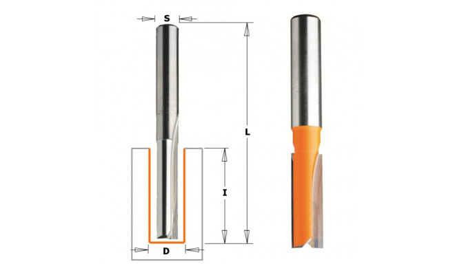 HWM STRAIGHT ROUTER BIT S=6 D=5X18X60