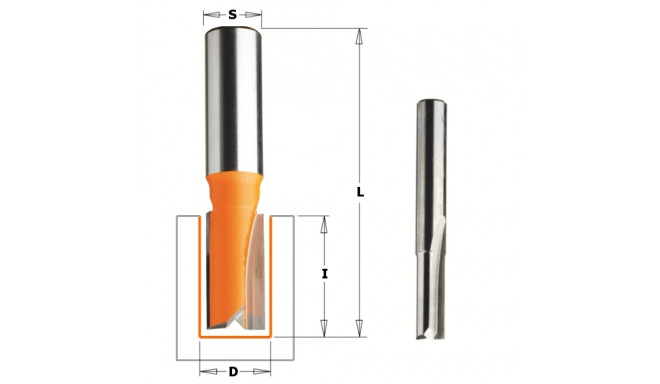 STRAIGHT BIT SOLID HW S=6 D=2X4X45 RH