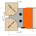 CONCAVE MULTIRADIUS HEAD R=15/20 D=147X45X40