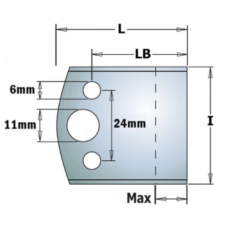 Piirajad, paar 50x4 mm -BLANK-