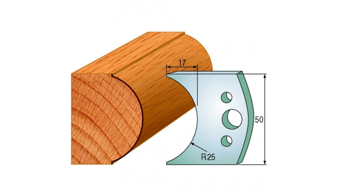 PAIR KNIVES HL 50x4mm