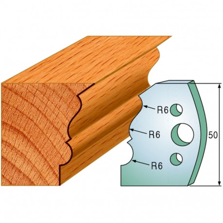 Profiilterad, paar HL 50x4 mm