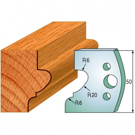 Profiilterad, paar HL 50x4 mm