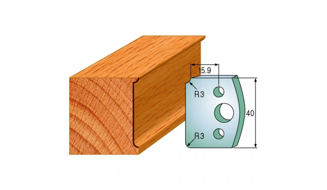 Profiilterad, paar HL 40x4 mm