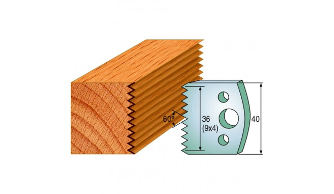 PAIR KNIVES HL 40x4mm