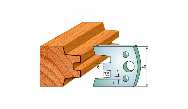 Profiilterad, paar HL 40x4 mm