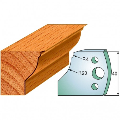Profiilterad, paar HL 40x4 mm