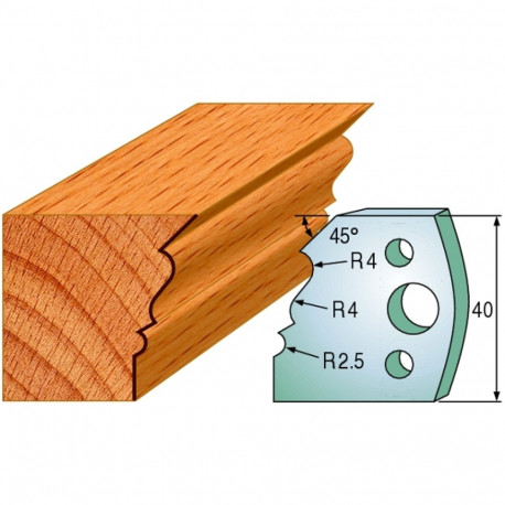 Profiilterad, paar HL 40x4 mm