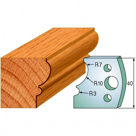 Profiilterad, paar HL 40x4 mm