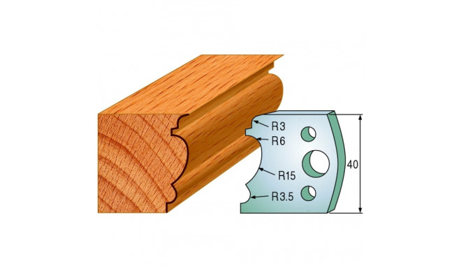 Profiilterad, paar HL 40x4 mm