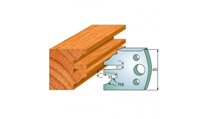 Profiilterad, paar HL 40x4 mm