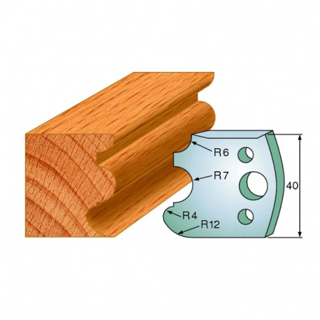 Profiilterad, paar HL 40x4 mm
