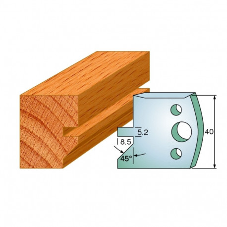 Profiilterad, paar HL 40x4 mm