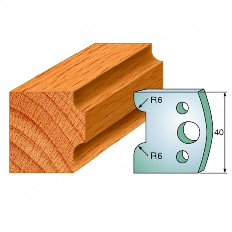 Profiilterad, paar HL 40x4 mm