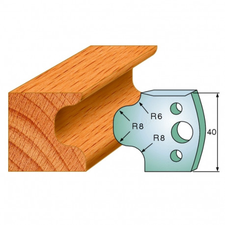 Profiilterad, paar HL 40x4 mm