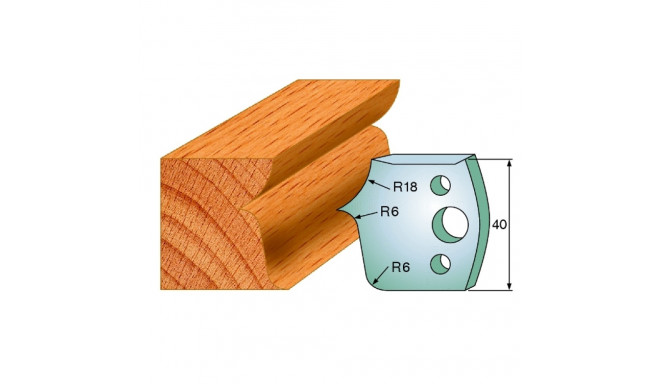 PAIR KNIVES HL 40x4mm