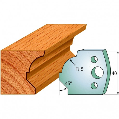 Profiilterad, paar HL 40x4 mm