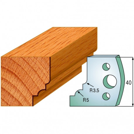 Profiilterad, paar HL 40x4 mm