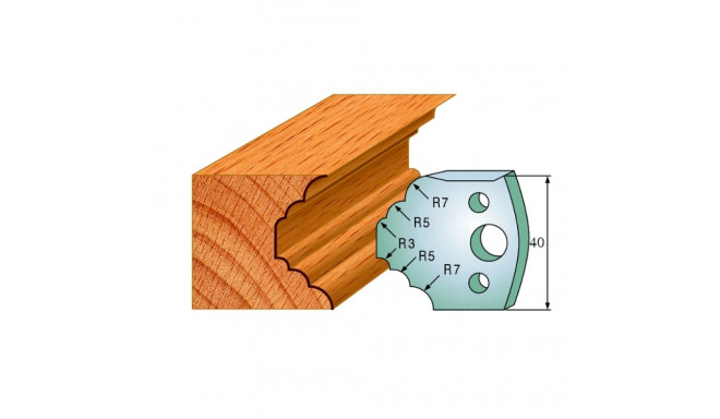 Profiilterad, paar HL 40x4 mm