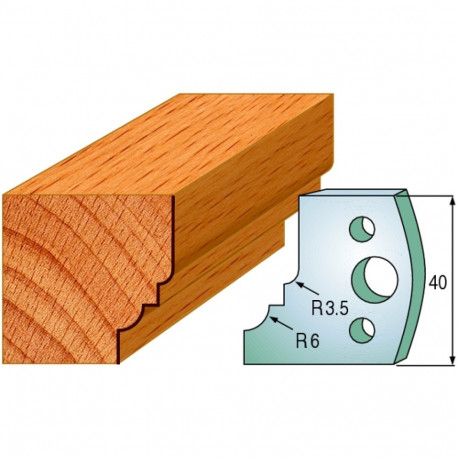 Profiilterad, paar HL 40x4 mm