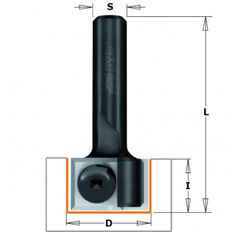 Otsfrees, vahet.teradega Z2 S=8 D=19x12 RH
