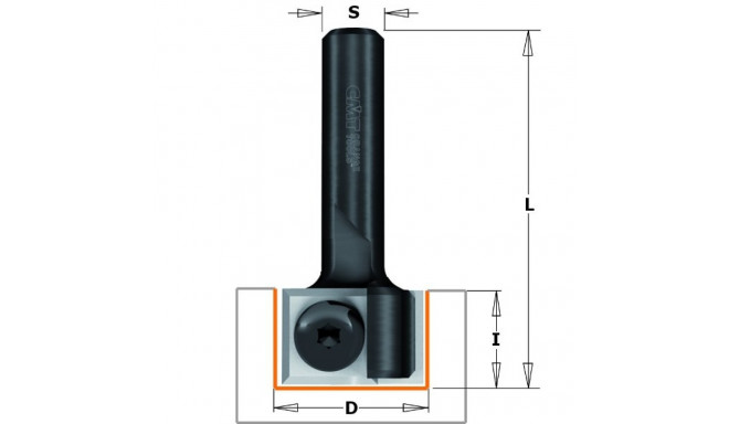 Otsfrees, vahet.teradega Z2 S=8 D=19x12 RH