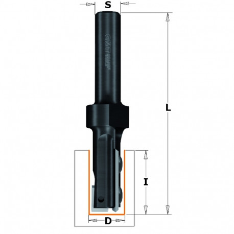 Otsfrees, vahet.teradega Z1+1S=12 D=16x49.5 RH