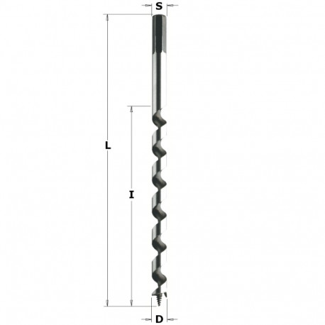 AUGER BIT Z1 HS D=8X385X460 RH