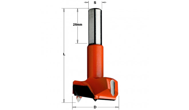 HINGE BORING BIT HW D=16X70 S=10X26 LH