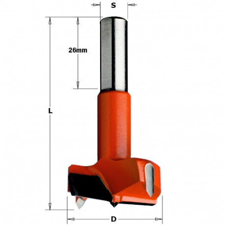 Hingepuur HM D=15x70 S=10x26 RH