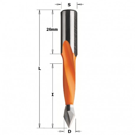 THROUGH HOLE DOWEL DR. HW D= 6X44X77 S=10X26 LH