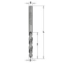 Spiraalpuur, täis HM D=4x27x55 (60°) RH