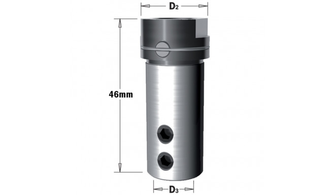 DRILL HOLDER FOR WEEKE MACHINES F=10X26 D=20 LT=46 RH-LH