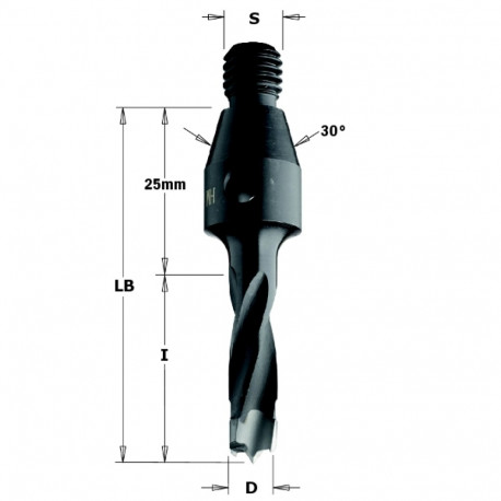 Tüüblipuur HM D=5x30 S=M10/30 RH