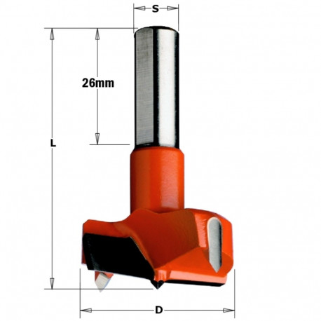 Hingepuur Xtreme HM D=15x57.5 S=10x26 LH