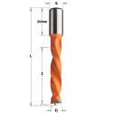 DOWEL DRILL HW D=14 X43X70 S=10X20 RH