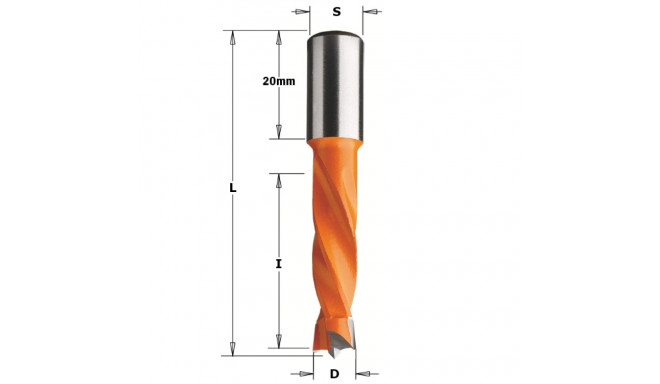 DOWEL DRILL HW D= 9 X30X57,5 S=10X20 RH