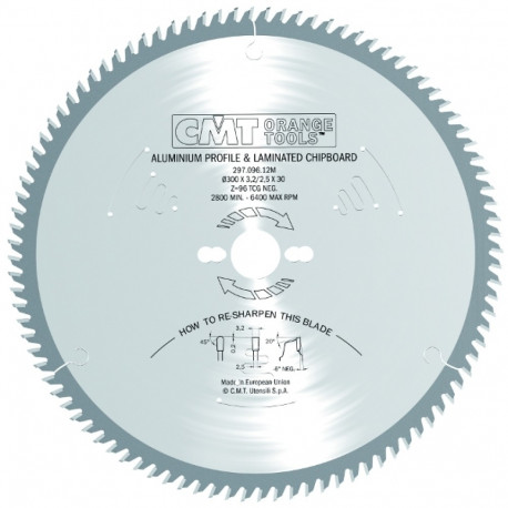 NON-METAL/LAMINATE SAW BLADE 216X2.8/2.2X30 Z64 TCG NEG