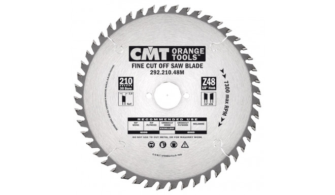 PORTABLE SAW BLADE 165X2.2/1.6X20 Z=56 15° ATB
