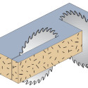 HOLLOW-GROUND SAW BLADE D=303X3.2X30 Z=60 -6° NEG.