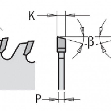 Puhtalõikuse saeketas, kroom D=300x3.2x2.2x30 Z=96 5°ATB