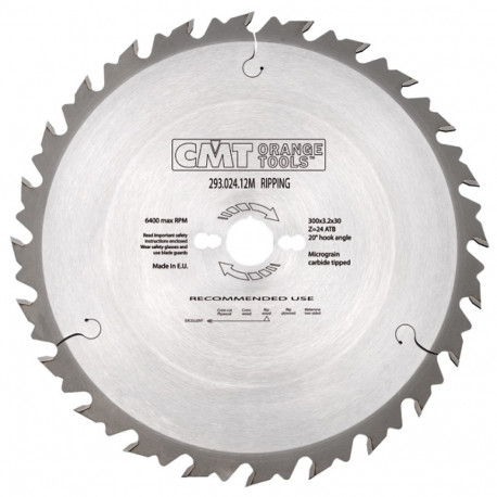 RIPPING SAW BLADE W/LIMITOR HW 500X4/2.8X30 Z44 ATB