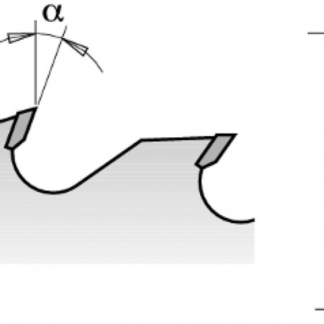 Saeketas, universaal D=250x3.2x2.2x30 Z=48 10°ATB