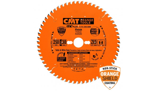 ITK PLUS FINISH SAW BLADE HW 187X1.7X20(+16+15.87) Z=40 ATB+SHEAR