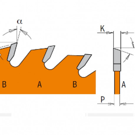 ITK PLUS RIP AND CROSSCUT SAW BLADE HW 184X1.7X20(+16+15,87) Z=24 ATB+SHEAR